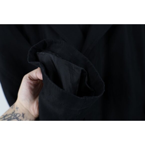 Vintage 90s Ralph Lauren Mens 38S Faded Microfiber Button Trench Coat Jacket - Picture 7 of 16